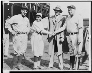 Jackie Mitchell and Babe Ruth