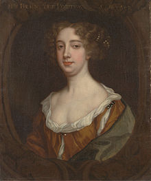 Portrait of Aphra Behn by Sir Peter Lely